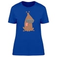 thumbnail image 1 of Funny Brown Dog Cartoon T-Shirt Women -Image by Shutterstock, Female Large, 1 of 2