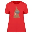 thumbnail image 1 of Funny Brown Dog Cartoon T-Shirt Women -Image by Shutterstock, Female XX-Large, 1 of 2