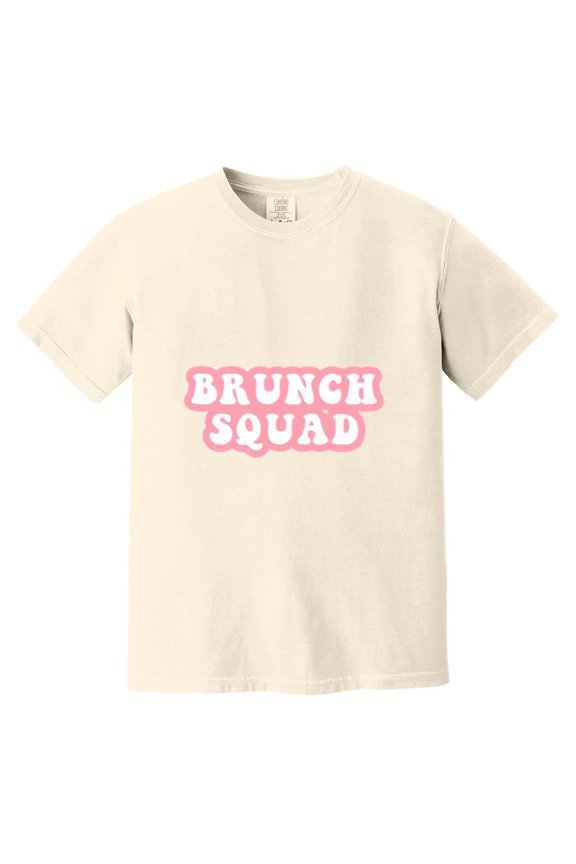Funny Brunch Squad Weekend Mimosa Breakfast Foodie Comfort Color T-Shirt, Unisex, up to size 4XL