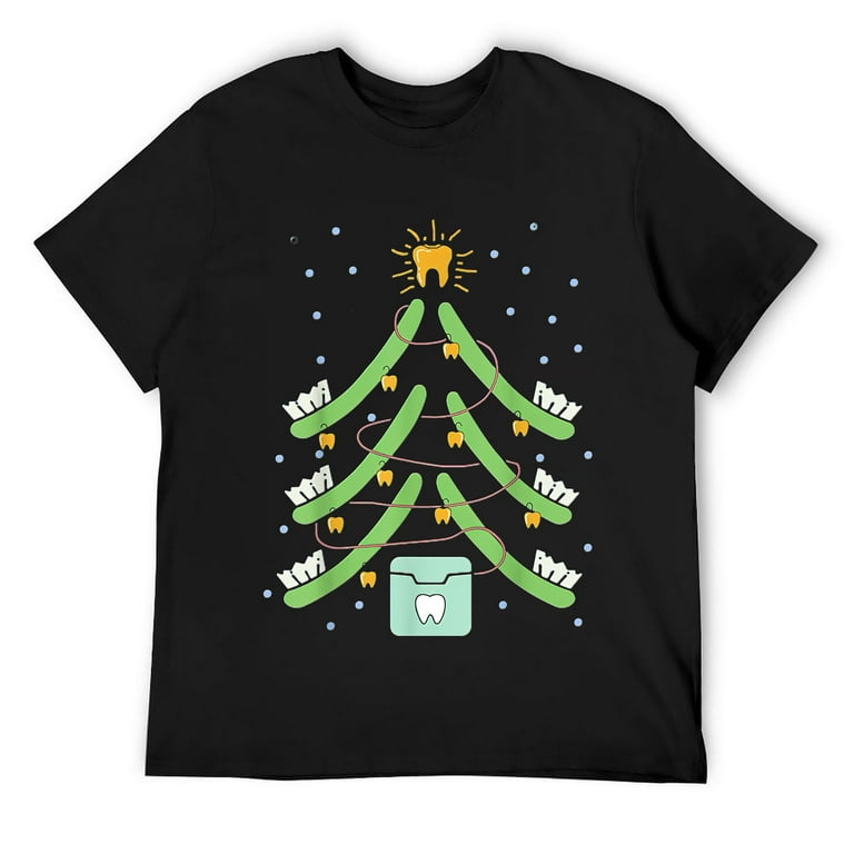 Teeth Christmas Tree T-Shirt Dental Teeth Christmas Tree T-Shirt Dental