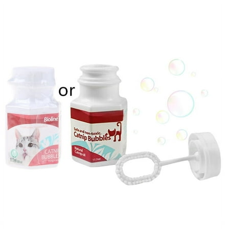 Funny Bubbles Toys for Cat Teasing Toy Catnip Bubbles About 17ML Suitable for Ca