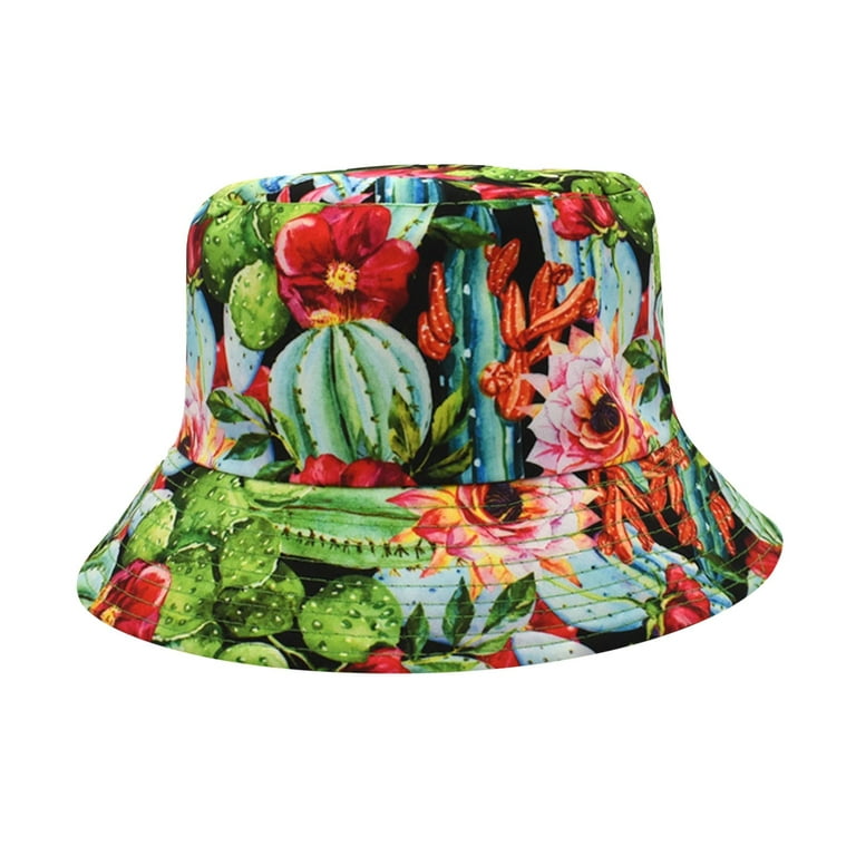 Funny Bucket Hat Party Outfit Men Sun Hat Double Sided Fisherman