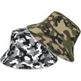thumbnail image 1 of Funny Bucket Hats for Men Women Summer Beach Fisherman Hat Double Sided Wearing Sun Cap Travel Outdoor Hiking, 1 of 6