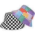 thumbnail image 1 of Funny Bucket Hats for Men Women Summer Beach Fisherman Hat Double Sided Wearing Sun Cap Travel Outdoor Hiking, 1 of 6