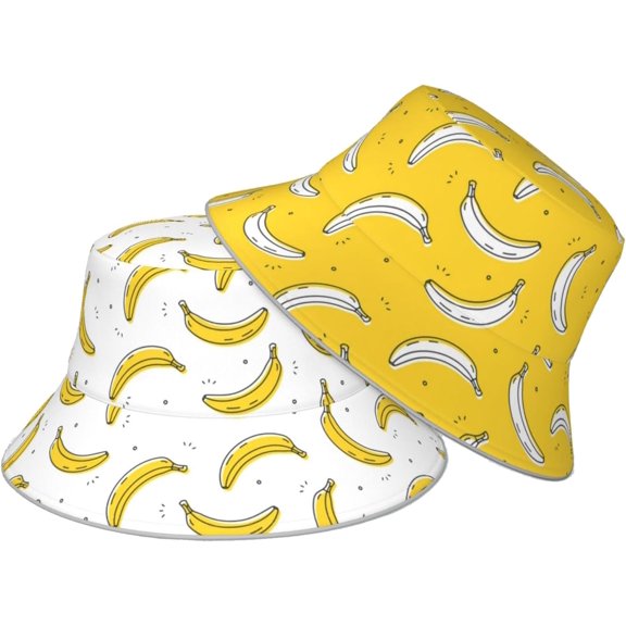 Funny Bucket Hats for Men Women Summer Beach Fisherman Hat Double Sided Wearing Sun Cap Travel Outdoor Hiking