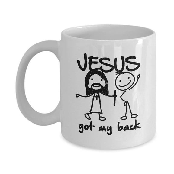 Funny Buddy Jesus Got My Back Meme Coffee & Tea Gift Mug