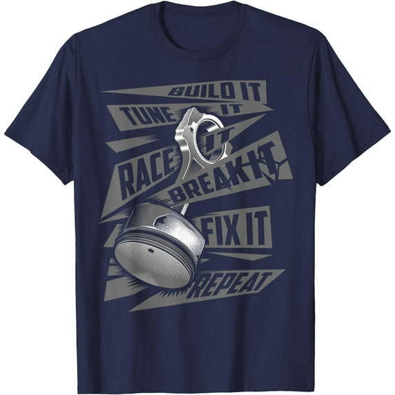Funny Build Tune Race Break Fix It Repeat Softstyle Unisex T-Shirt
