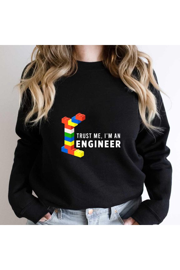 Funny Building Blocks Master Builder Engineer Construction Graphic SW7419 Unisex Sweatshirt, Up to Size 5XL