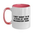 thumbnail image 1 of Funny Bullmastiff Dog Two Tone 11oz Mug, I Just Want to Be a Stay at, Present For Dog Lovers, Inspirational Gifts From Friends, Funny coffee mug, Funny tea mug, Funny cup, Gift for coffee lover, Gift, 1 of 2