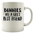 thumbnail image 1 of Funny Bunnies 11 oz Coffee Mug - Cute Rabbit Theme White Ceramic Gift, 1 of 4