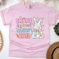 thumbnail image 1 of Funny Bunny Graphic T-Shirt | Pastel Rabbit Butt Design Tee for Women, Light Pink, Size 2XL, 1 of 6