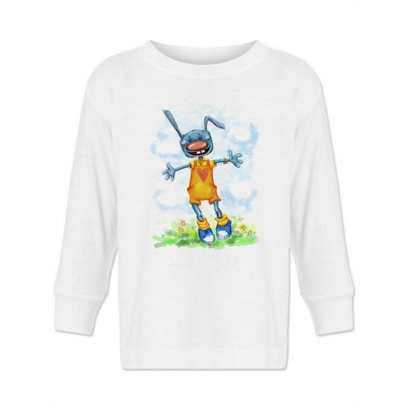 Funny Bunny Long Sleeve Toddler -Image by Shutterstock, 2 Toddler