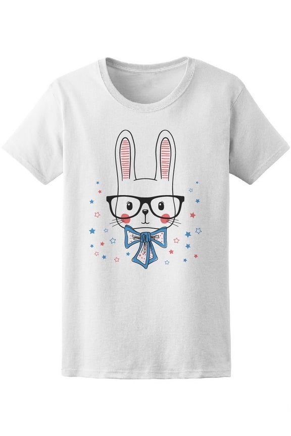 Funny Bunny Portrait Tee Women's -Image by Shutterstock