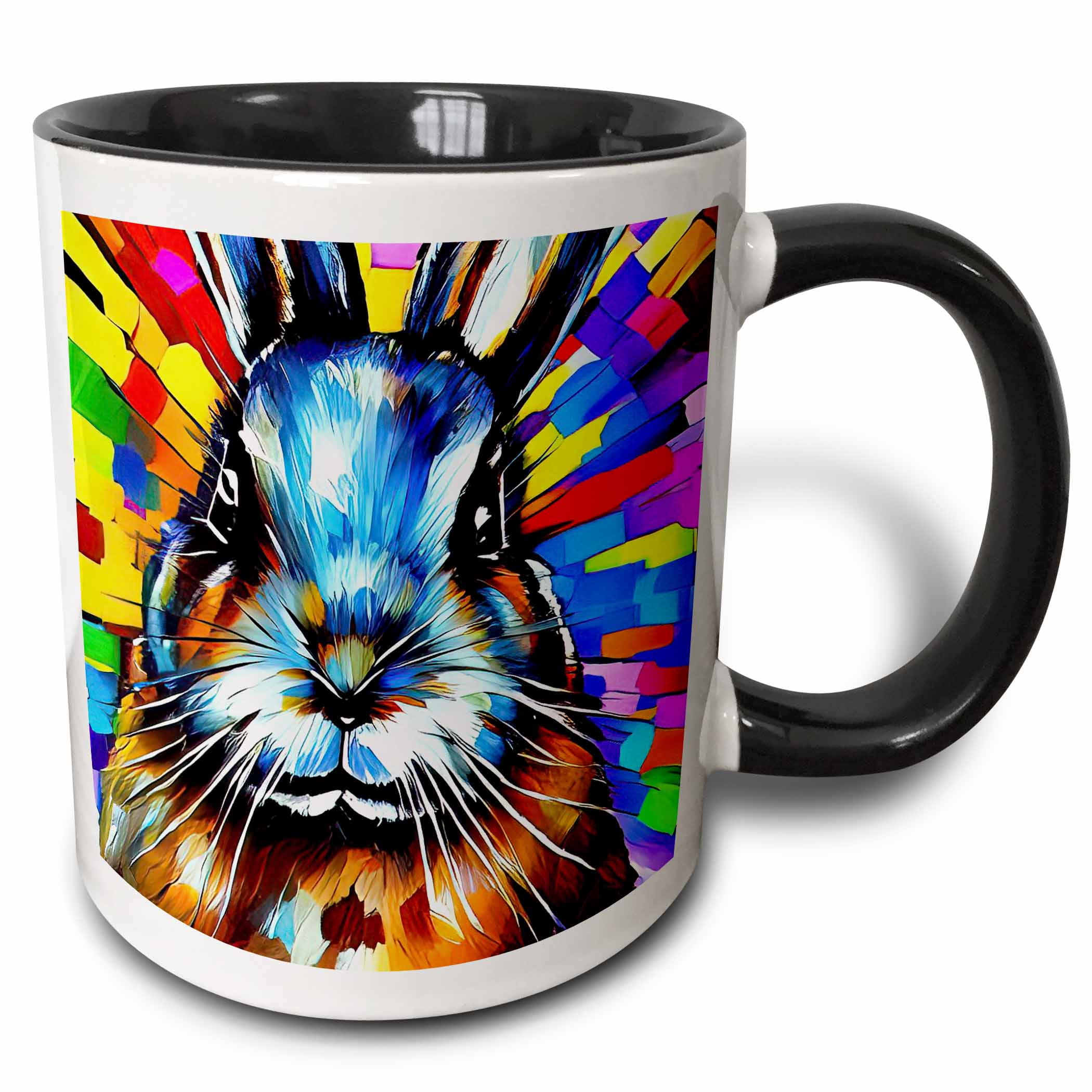 3drose, Funny Bunny Rabbit Face. Cheerful Digital Art, Family Friendly ...