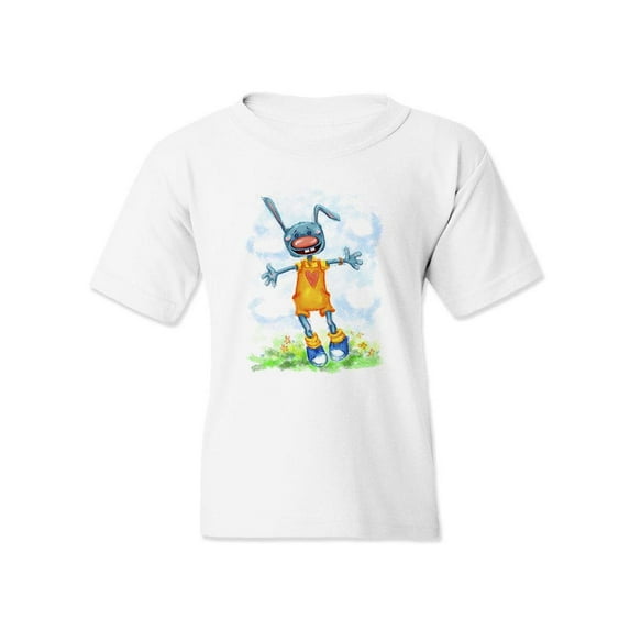 Funny Bunny T-Shirt Juniors -Image by Shutterstock, Medium
