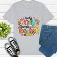 thumbnail image 1 of Funny Bunny Teacher Shirt – Colorful Spring Classroom Graphic T-Shirt, Ash, 2XL, 1 of 6