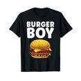 thumbnail image 1 of Funny Burger Art For Boys Men Hamburger Cheeseburger Lovers T-Shirt, 1 of 5