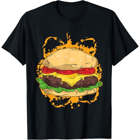 Funny Burger Cheeseburger Beef Food Lover Hamburger Foodie T-Shirt