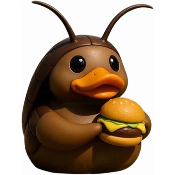 Funny Burger Duck Bug Figurine Resin Desktop Display Ornament Cute Decor For Home Office Workspace Shelf Decoration