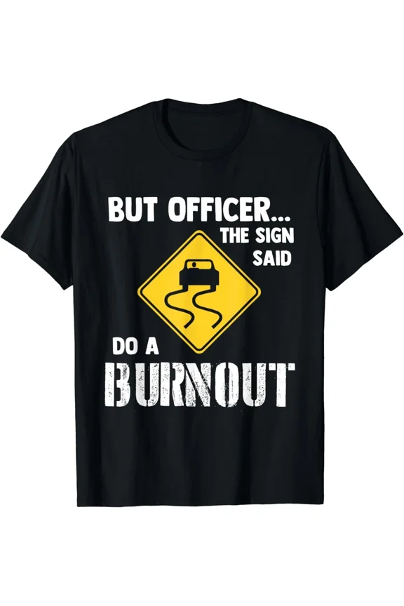 Funny Burnout & Muscle Car Shirts Men's Black Gifts Unisex T-Shirt