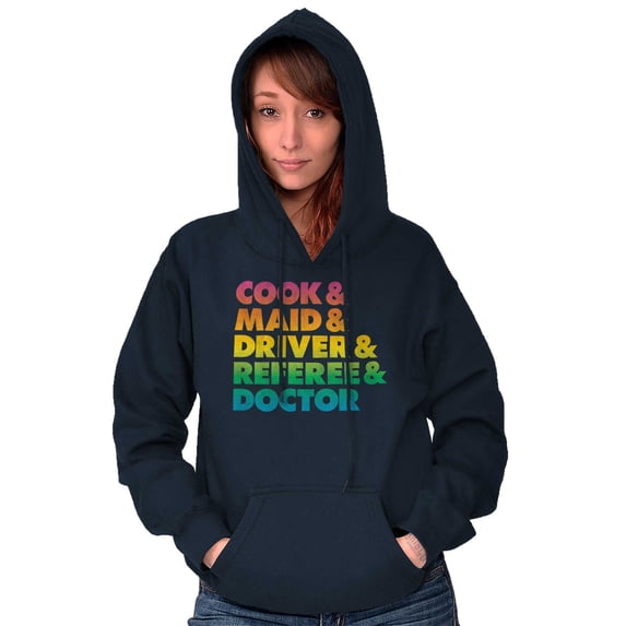 Funny Busy Mom Mothers Day Present Women Plus Size Graphic Pullover Hoodie Brisco Brands 2X