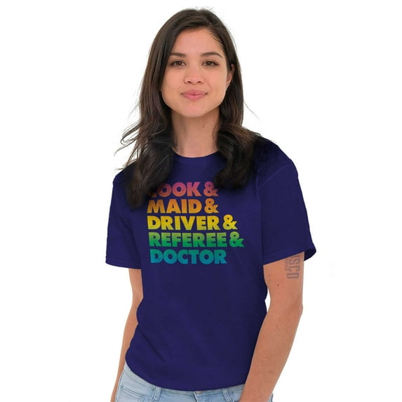 Funny Busy Mom Mothers Day Present Women's Plus Size Graphic Tee Brisco Brands 4X