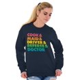 thumbnail image 1 of Funny Busy Mom Mothers Day Present Women Plus Size Crewneck Sweatshirt Brisco Brands 2X, 1 of 5