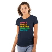 Funny Busy Mom Mothers Day Present Women's T Shirt Ladies Tee Brisco Brands 2X