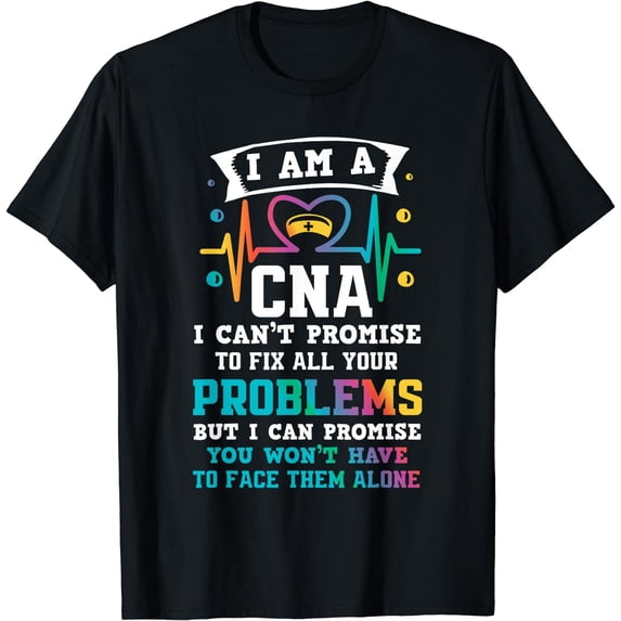 Funny CNA Nurse T-Shirt Black 3X-Large