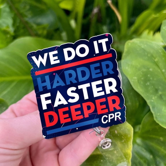 Funny CPR Badge Reel: EMT, Nurse, Paramedic Humor Gift