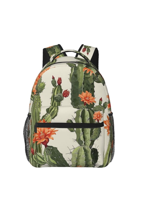 Funny Cactus Backpack Lightweight Rucksack Travel Bag for Men and Women