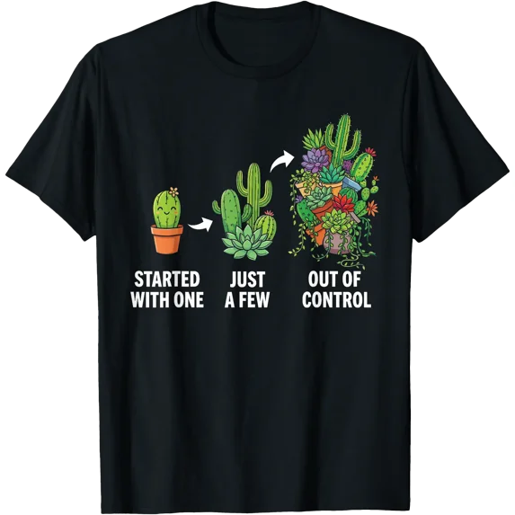 Funny Cactus Design T-Shirt for Plant Lovers and Gardeners