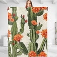 thumbnail image 1 of Funny Cactus Throw Blanket - Plush, Soft, Comfy, Lightweight, Warm, Fuzzy, Cozy and Charming Flannel Blanket Perfect for Couch, Travel, Bed, Office, Outdoor - 50in×40in, 1 of 6