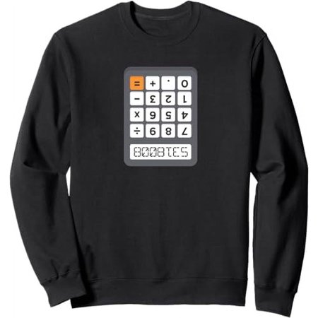 Funny Calculator Gear Funny Calculator Sweatshirt ,Blue ,Small