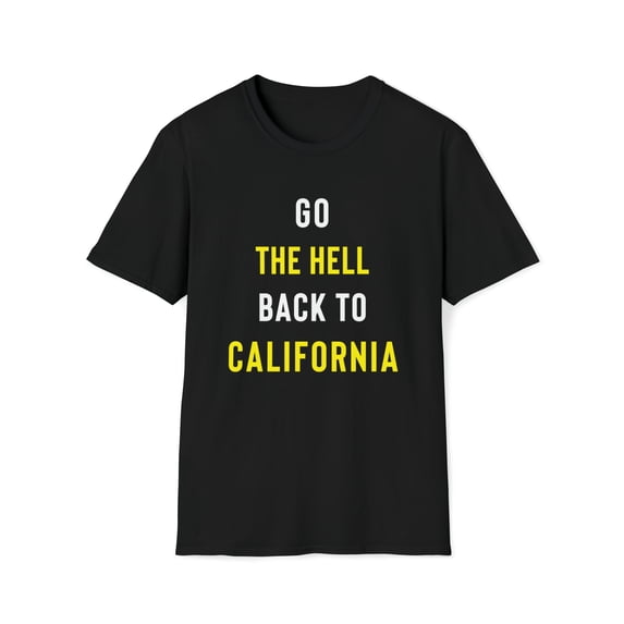Funny California T-Shirt, Sarcastic Hate California Tee Shirt, Gag Gift