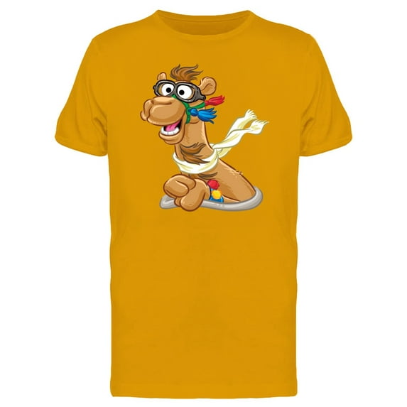 Funny Camel Head T-Shirt Men -Image by Shutterstock, Male Small