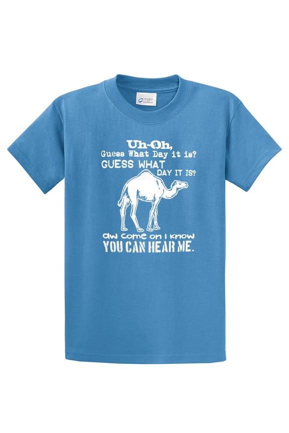 Funny Camel Youth Short Sleeve T-shirt Guess What Day It is Hump Day-Carolina-YXL