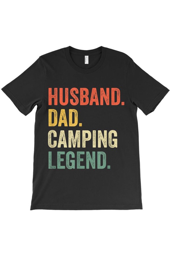 Funny Camper Husband Dad Camping Legend Vintage Father's Day Themed - Relaxed Look H16824 Unisex T-Shirt, Up to 5XL Available