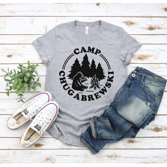 Funny Camping Shirt, Camp Chugabrewski, Camping T-Shirt, Cute Camping Shirt, Sarcastic Camping Tee, Funny Camping Gift, Unisex T-Shirt