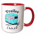 thumbnail image 1 of 3drose, Funny Camping Trailer Trash for All Who Love to Camp and Rv., 15oz Two-tone Red Mug, 1 of 6