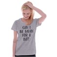 thumbnail image 1 of Funny Can I Be Mean For A Bit Joke Womens Fitted Plus Size Graphic Tee Brisco Brands 2X, 1 of 6