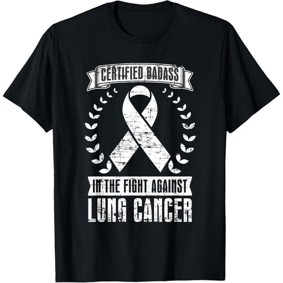 Funny Cancer Fighter Gift Lung Cancer Awareness T-Shirt