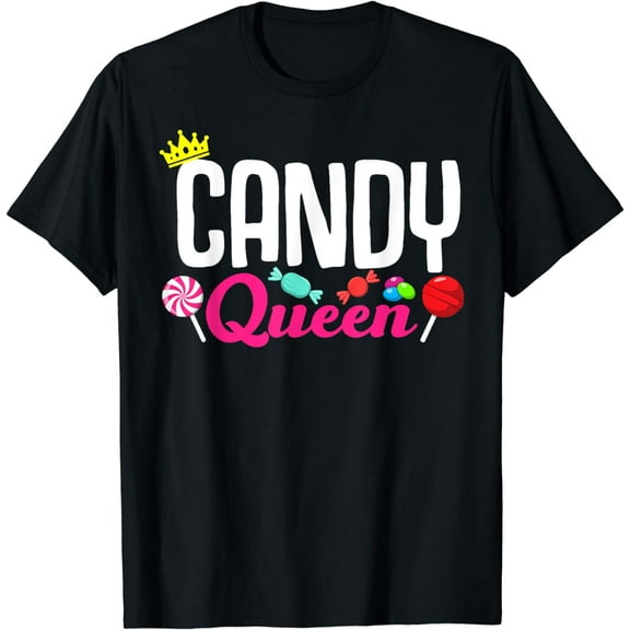 Funny Candy Lover Design Lollipop Women Girls Kids Sweets T-Shirt
