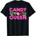 thumbnail image 1 of Funny Candy Queen Design For Women Girls Kids Lollipop Lover T-Shirt, 1 of 5