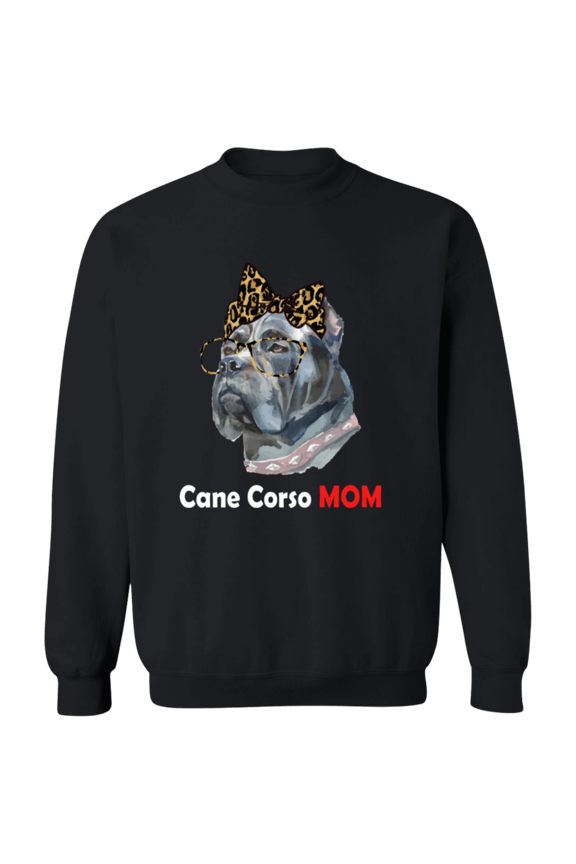 Funny Cane Corso Dog Mom Cute Women Crewneck Pullover Sweatshirt