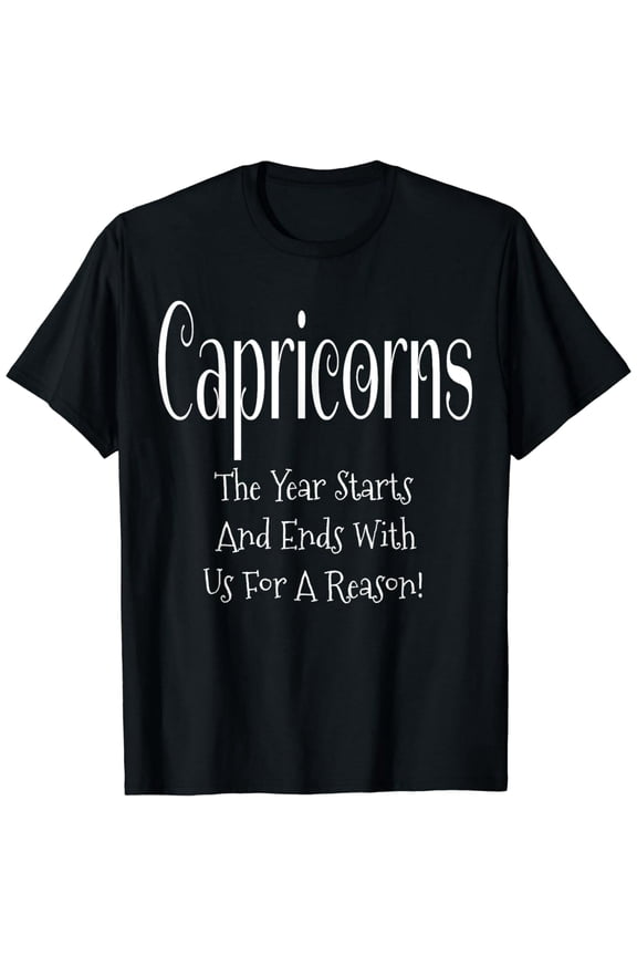 Funny Capricorn Zodiac Sign Birthday Gift Unisex Graphic Short Sleeve T-Shirt
