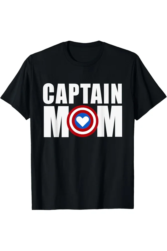 Funny Captain Mom Superhero Mother Day Family Power Graphic Unisex T-Shirt ,up to size 5XL