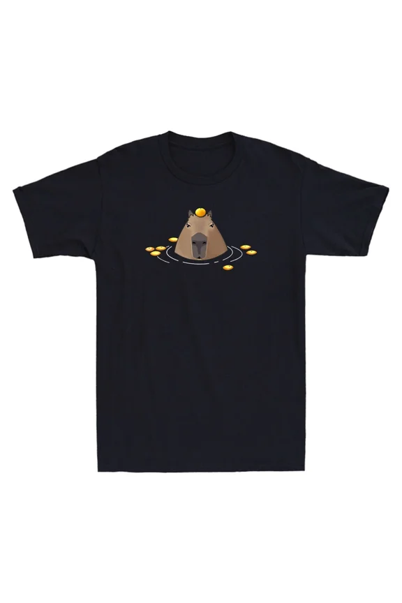 Funny Capybara Animal Dank Meme Gift Novelty Graphic Design Unisex T-Shirt