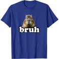 thumbnail image 1 of Funny Capybara Bruh Meme Animal Lover Unisex T-Shirt for Men Women Kids Toddler, 1 of 5