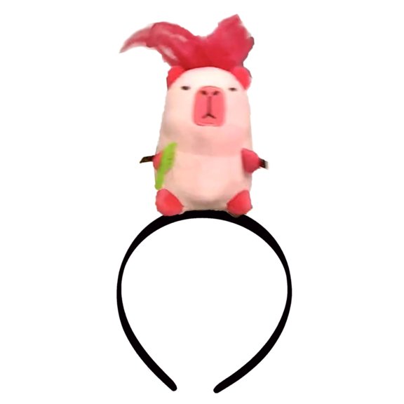 Funny Capybara Hairband Face Props Stage Performances Headband Unique Women Hair Accessory for Parties and Daily Wear